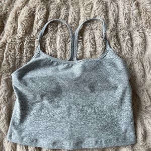 Beyond Yoga Spacedye Cropped Tank Silver Mist M